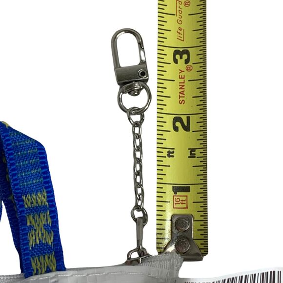 NEW IKEA Japan Mini Pink White Zipper Coin Keychain Mini Bag Tote Purse - Picture 5 of 10